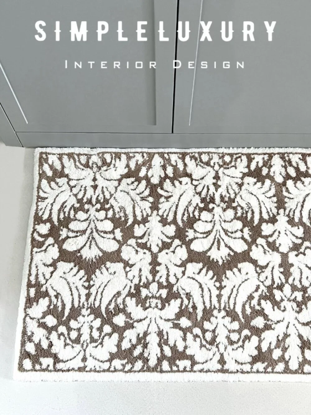 Discontinued Brand New ABYSS & HABIDECOR Chambord Damask Bath Rug 23